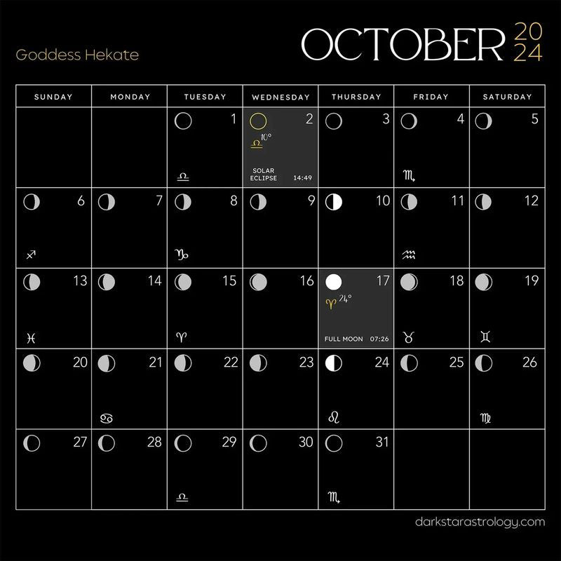 Dark Goddess 2024 kalenteri